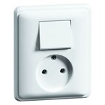 Combinatie schakelaar/wandcontactdoos Peha H 80.1986.02 Combinatie schakelaar/wandcontactdoos Peha H 80.1986.02